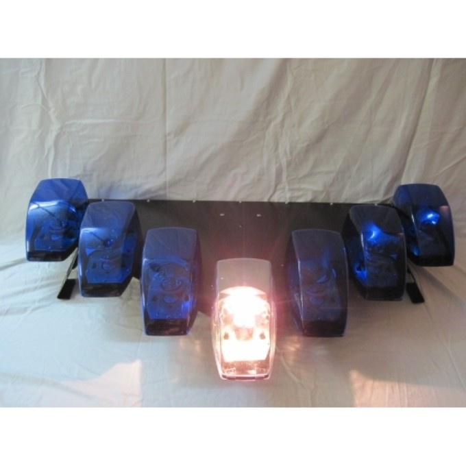 Rampa luminoasa in forma V - 6 rotoare si 1 lampa de lucru